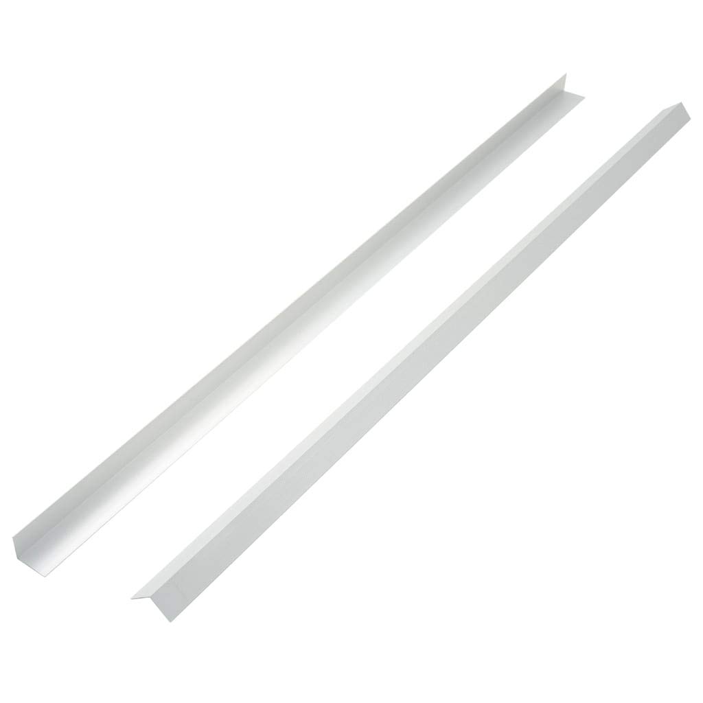 Festnight Lot de 5 Cornière de Terrasse en Aluminium 170 cm Argenté