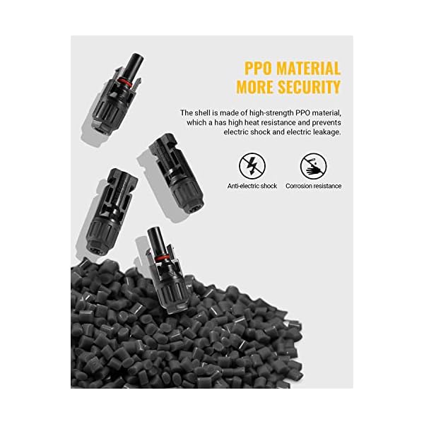 BougeRV 12 PCS Solar Connectors with Spanners Solar Panel Cable Connectors 6 Pairs Male/Female(10AWG) - Image 5