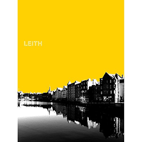 Wee Blue Coo Grußkarte „Leith Shore Edinburgh“ – 17,5 X 12,5 Cm, Hochwertiger Druck Auf 280g/m² Karton, Mit Braunem Umschlag