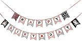 Größe des Wimpels: 12*15cm SUNBEAUTY Pirat Happy Birthday Banner Piraten Geburtstag Girlande Karibik Party Deko Piratenparty Dekoration