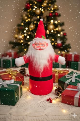 Image of Santa Claus Soft Toy | Plush Santa Claus Soft Toy | Stuffed Santa Clause | Perfect for Holiday Decor and Christmas Gifting | D | PoPo Toys 