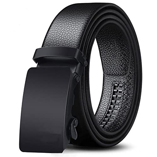 ZORO Mens PU Leather Black Autolock Grip Belt RAB-51