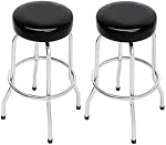 Duramex 2PCS Tabouret de guitare Taboureau de bar pivotant Garage Siège de magasin, Noir 16" L x 16" W x 30" H