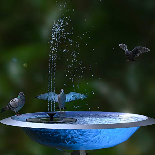 Solar Fountain, 1.4W Solar Powered Circle Garden Water Pump With 6 Nozzle, Anti-Collision Bar, Floating Fountain Pump Kit For Bird Bath, Pond Garden Decor, Aquarium, Fish Tank #TOP6