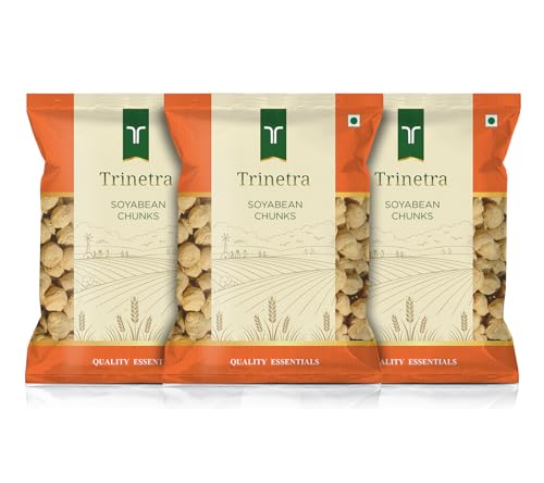 Image of Trinetra Soya Chunks | High Protein & Nutrient Rich | 750 g (3 x 250g)