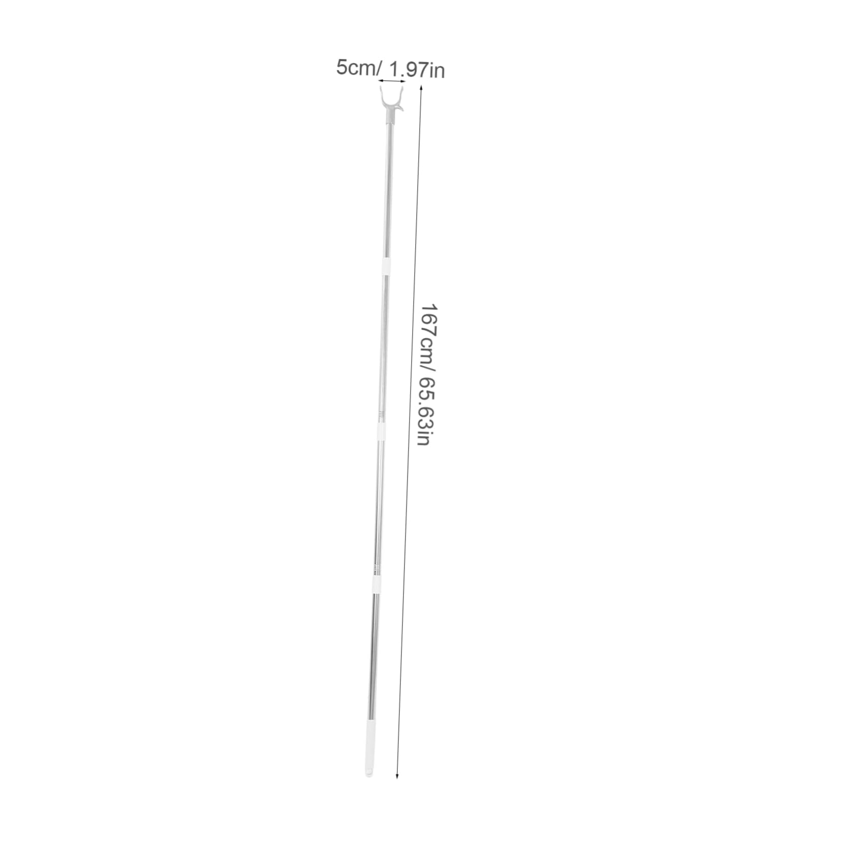 HEALEEP Clothes Reaching Rod Splicing Closet Hook Pole Lightweight and Clothes Reach Tool for High Places for Wardrobe and Ceiling Use