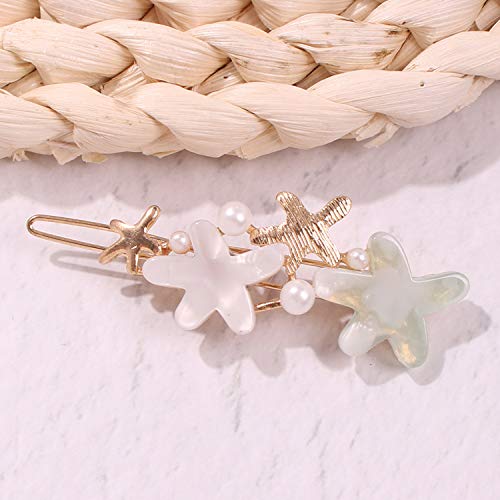 Image of Young & Forever Gift Special Fashion Celestial Stars Flower Butterfly Gold Plated Crystal Barrette Hair Clip /Pin Hair Accessories for women