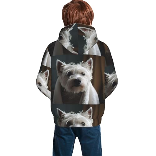 Dog Wrapped in Towel 1 Kid Hoodies Boys Sweatshirts Girls Pullover with Pocket4