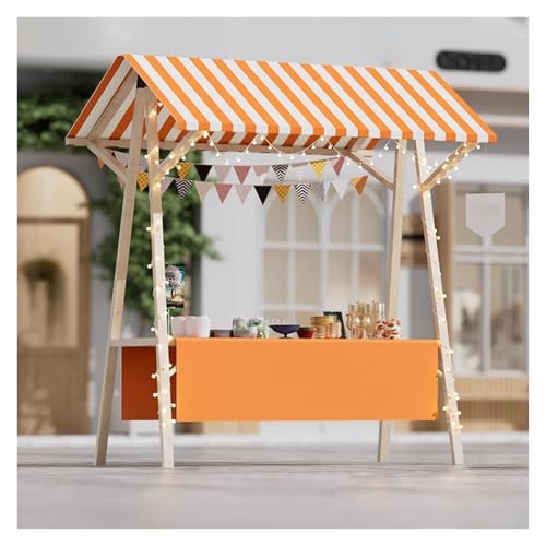 Carrito de comida de madera noble con ruedas para eventos selectos 2