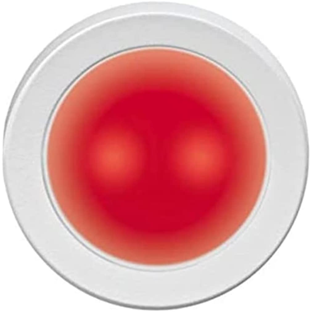 Balise ARAS A RS encastrable 230V au design épuré avec enjoliveur de couleur rouge