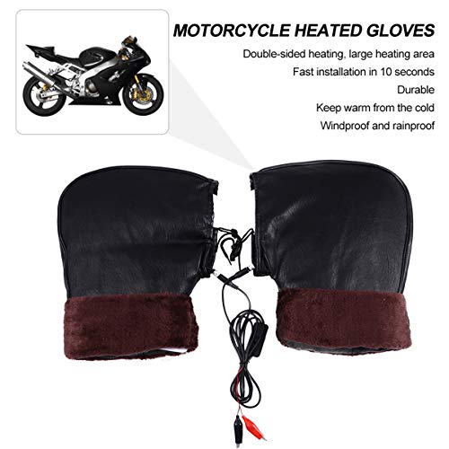 BESPORTBLE 1 par 12V Motocicleta Luvas Aquecidas Luvas de Aquecimento de Inverno Tampa Manter O Aque