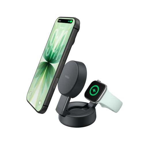 Belkin 25W QI2 2-IN-1 WIRELESS CHARGING STAND ���C�����X�[�d�X�^���h (MASS)�`���R�[���u���b�N WIZ043dqCH