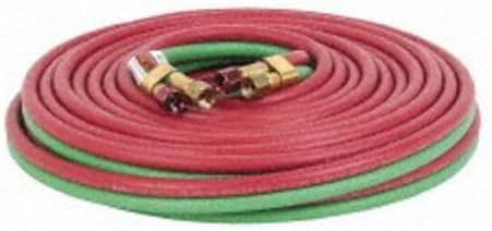 Weldcote 38TX50 Twin Hose Grade T 3/8 X 50' BB Fittings