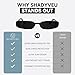ShadyVEU Slim Classic Rectangular Sunglasses UV Protection 90’s Vintage Small Wide Retro Frame Fashion Shades (Black Frame, Smoke Black Lens)