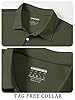 TACVASEN Polo T Shirts for Men Outdoor Breathable Golf Tops Quick Dry Lightweight Work T Shirts Casual Army Green,3XL #2