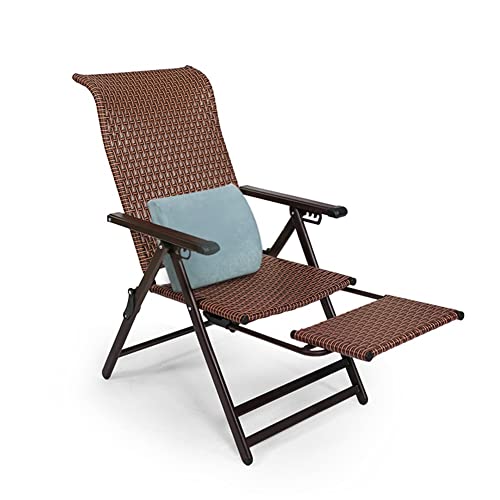 Bain de soleil rotin haut de gamme réglable et pliant 200 kg