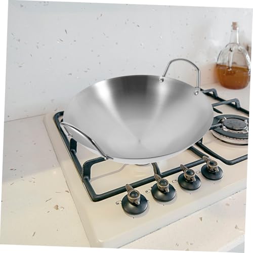 Wok de acero inoxidable con mango desmontable miniatura 5