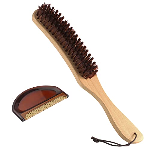 Clothes Brush, Lint Brush and Cashmere Comb for Suits, Cashmere, Wool, Velvet, Suede, Hat - Remove Lint, Dust, Pet Hair and More from Clothing and Furniture