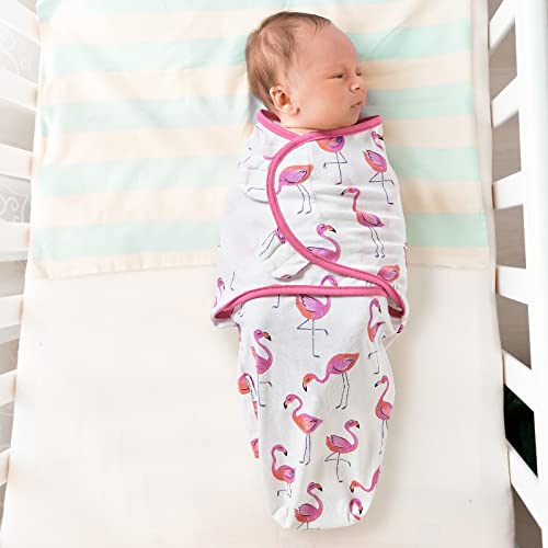 Image of Baby Swaddle Blanket, 3 Pack Newborn Swaddles 0-3-Months, Small-Medium Easy Change Infant Wrap, Infant Swaddling Sack, Adjustable Swaddle Blanket (Pink Flowers)