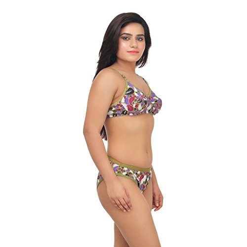 Image of Embibo Women Cotton Bra Panty Set for Women Lingerie Set for Honeymoon Bra Panty Set for Women with Sexy Bra Panty Set for Women Innerwear