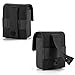 FRTKK 2 Pack Tactical Cigarette Pouches, Molle EDC Compact Pouch Small Utility Pouch Accessories Battery Cigarette Case Card Holder Lighter Slot Mini Cigar Belt Waist Pack (Black)