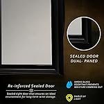 NutriChef PKCWCDS285 28 Bottle Fridge | Dual Zone Chiller | Adjustable Temperature 41°F to 64°F | Ultra Quiet Operation | Wine Cooler for Home, & Office | Free Standing 33x16x17 in (Black) - Image 4