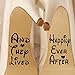 Hanno vissuto felici e contenti scarpe da sposa decalcomanie scarpe da sposa, scarpe da sposa fai-da-te, adesivi per scarpe da sposa 4CM X 7CM