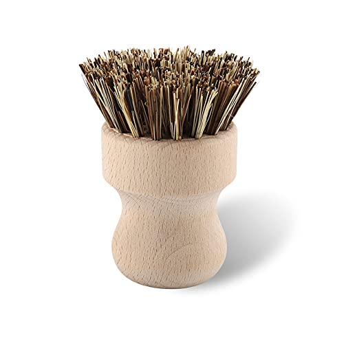 Potato Scrubber, Soft Bristles Mushroom Cleaning Brush Fruit and Vegetable Brush Scrubber Mini Dish Brush with Wooden Handle for Home Kitchen Restaurant