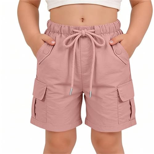 Pantalones cortos para niña de pierna ancha ropa casual infantil ligera holgada de longitud media