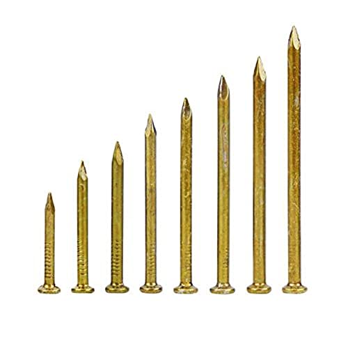 Clavos para carpintería, clavos de acero, para murales y pared, 60 mm, aproximadamente 90 piezas miniatura 1