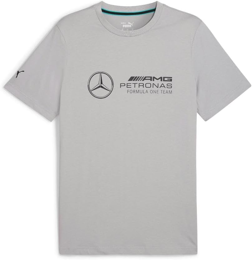 PUMA Mens Mapf1 Essentials Car Graphic Crew Neck Short Sleeve Casual Tops Casual - Grey