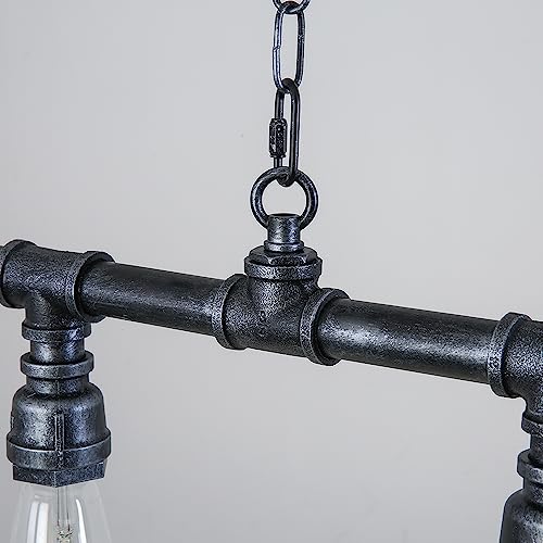 Lightinthebox S424464800004##WH= Rustic Industrial Tube Pipe Chandeliers thumb #7