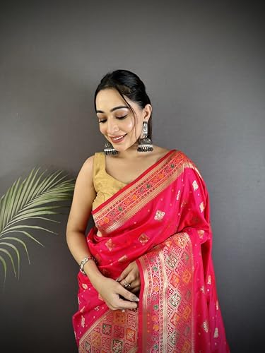 Pandadi Saree pink banarasi silk saree – image 5