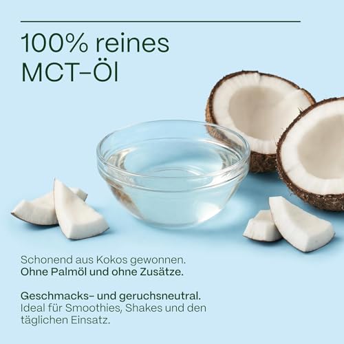 GreatVita MCT Öl auf Kokosölbasis 2x 500 ml | C8 & C10 Fettsäuren, Premium Qualität - 70% Caprylsäure & 30% Caprinsäure - Aufdruck kann variieren