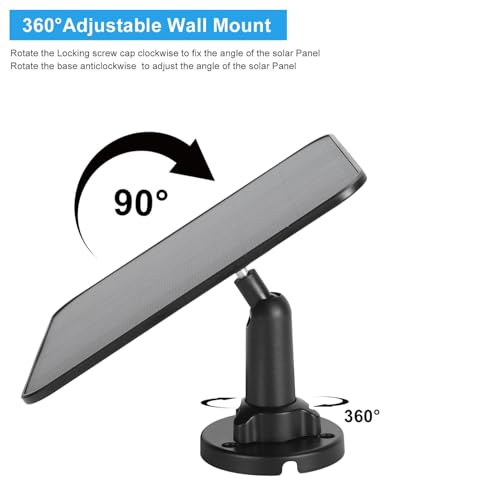 Painel Solar para Campainha, Carregador de Painel Solar de 12 W para Ninho, Campainha 2K, Campainha