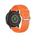 Beapet 18mm 20mm 22mm Silikon Armband 42mm 46mm Band Band Armband (Color : Orange, Size : 20mm)
