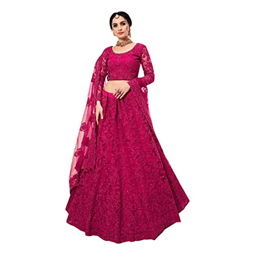 Robe Lehenga Chaniya Choli 9590, l'élégance du rose rani