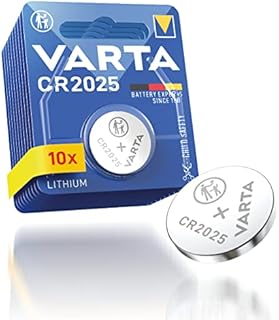 VARTA Electronics CR2025 litowe ogniwo guzikowe 3 V, 10 sztuk w opakowaniu typu blister