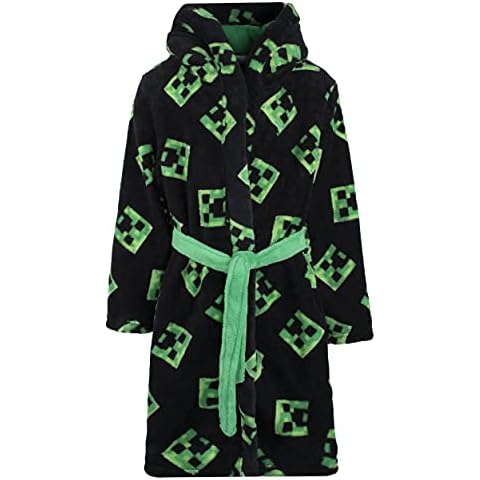 Minecraft Kids Fleece Hooded Dressing Gown Cover