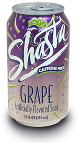 Shasta Grape Soda, 12-Ounce Cans (Pack of 24)