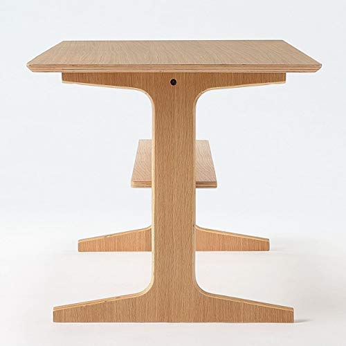 無印良品 リビングでもダイニングでもつかえるテーブル・2・オーク材 幅130×奥行65×高さ60cm 82598421 [3]