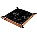 Produktbild Leder Valet Tray, Würfel Tray Folding Square Holder, Dresser Organizer Platte für Wechsel Münze Key Black Cat Eyes