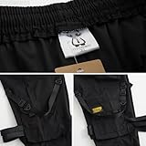 XYXIONGMAO Men's Cyberpunk Techwear Cargo Pants Baggy Streetwear Japanese Pants Men Outdoor Cool Trendy Casual Trousers Mens, Black, Large - Image 8