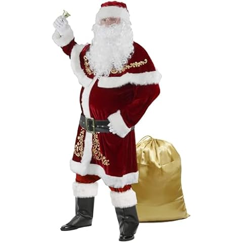 Ahititi Deluxe Velvet Santa Claus Costume Set Cover