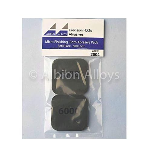 Albion Alloys - Almohadillas abrasivas para microacabados, Grano 6000# 2004