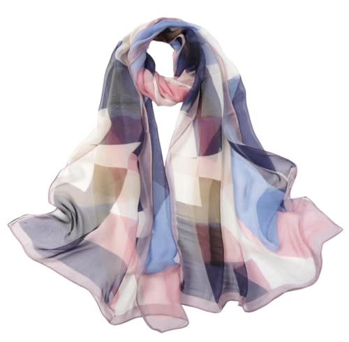 Image of Xyueanlo Scarfs for Women Fashion Scarves Print Pattern Lightweight Sunscreen Scarf Wraps Shawls