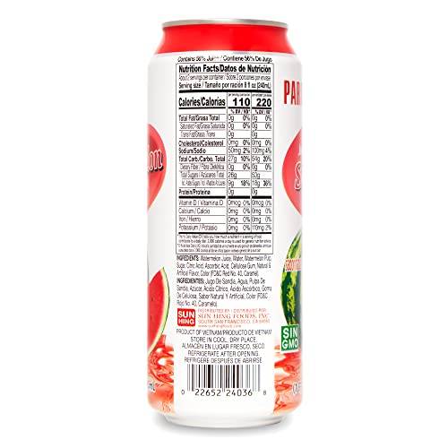 Parrot Brand Watermelon Juice Drink With Pulp 16.4 Fl. Oz.(Pack Of 12) #TOP1