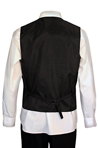 Guytalk Mens Solid Tuxedo Suit Vest, Tie and Hanky Set(30 Colors)3