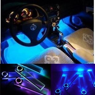 Amazon Co Jp カー インテリア Led車の雰囲気ライト装飾車の装飾led ライト ランプ電球色ブルー ユニバーサル用bmw Rgb 車 バイク