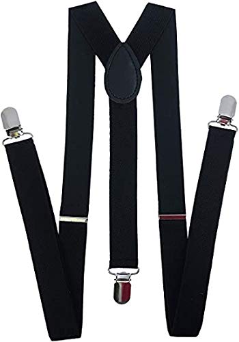 krystle Men's Adjustable Elastic Y Back Style Suspenders With Strong Metal Clips (Black, Free Size)-picture-15